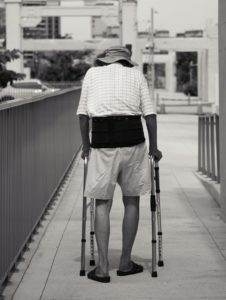 man with walker