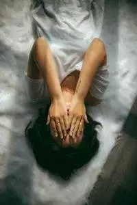 woman in pain