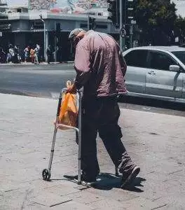 Parkinson's disease walking hunched stooped