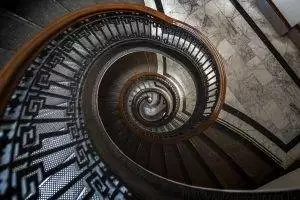 dizziness vertigo spiral stairs