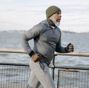 exercise regularly to help circulation - man running
